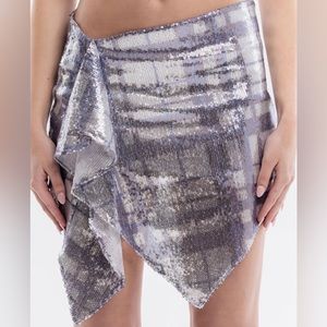 Amani Saab Sequin Mini Skirt